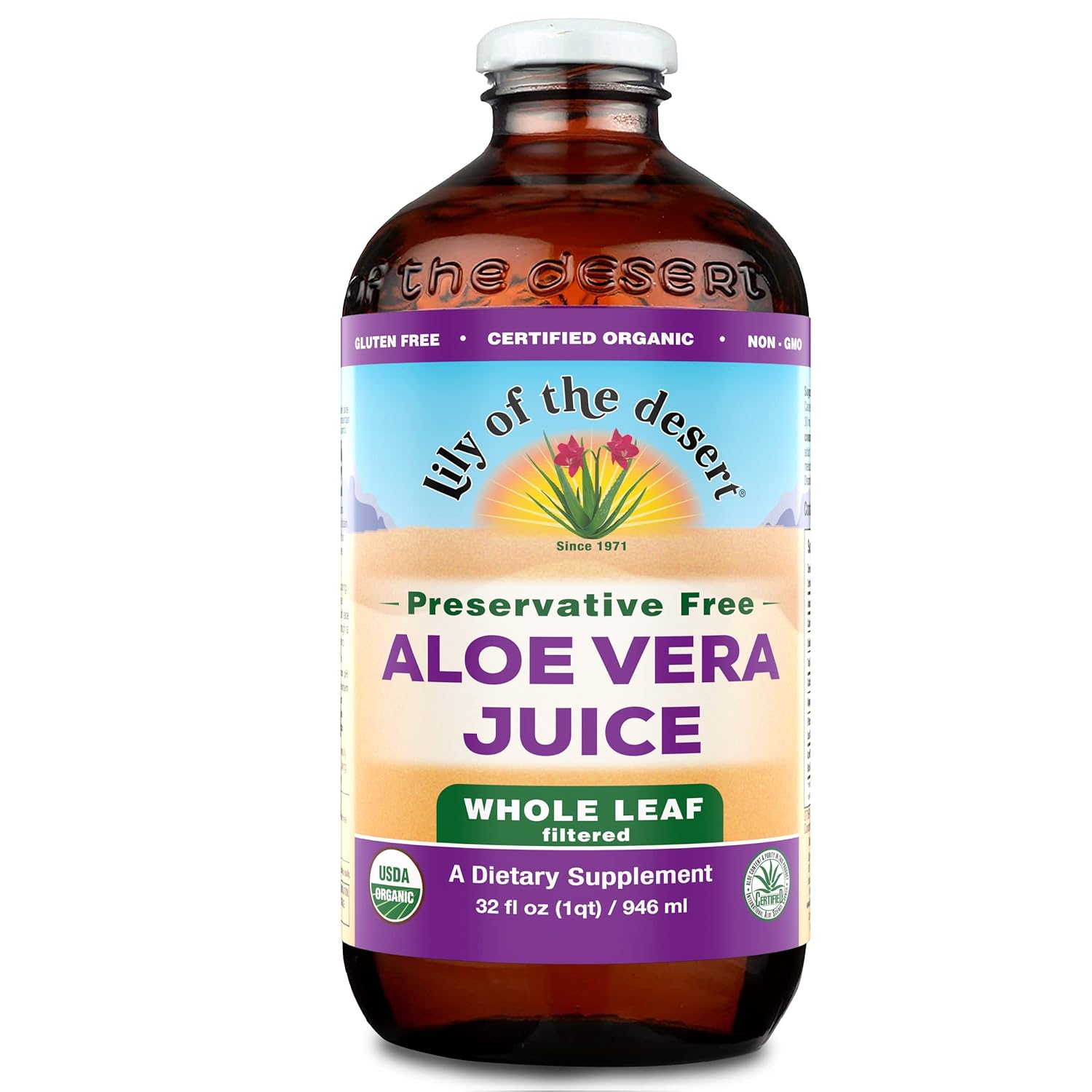 Top 10 Aloe Vera Manufacturers And Suppliers Buy Lily Of The Desert Aloe Vera Juice Drink, Usda Certified Organic Whole Leaf, Preservative Free, Vegan Dietary &Amp; Immune Support, Gluten Free Liquid Digestive Aid, No Water Added, 32 Fl Oz
