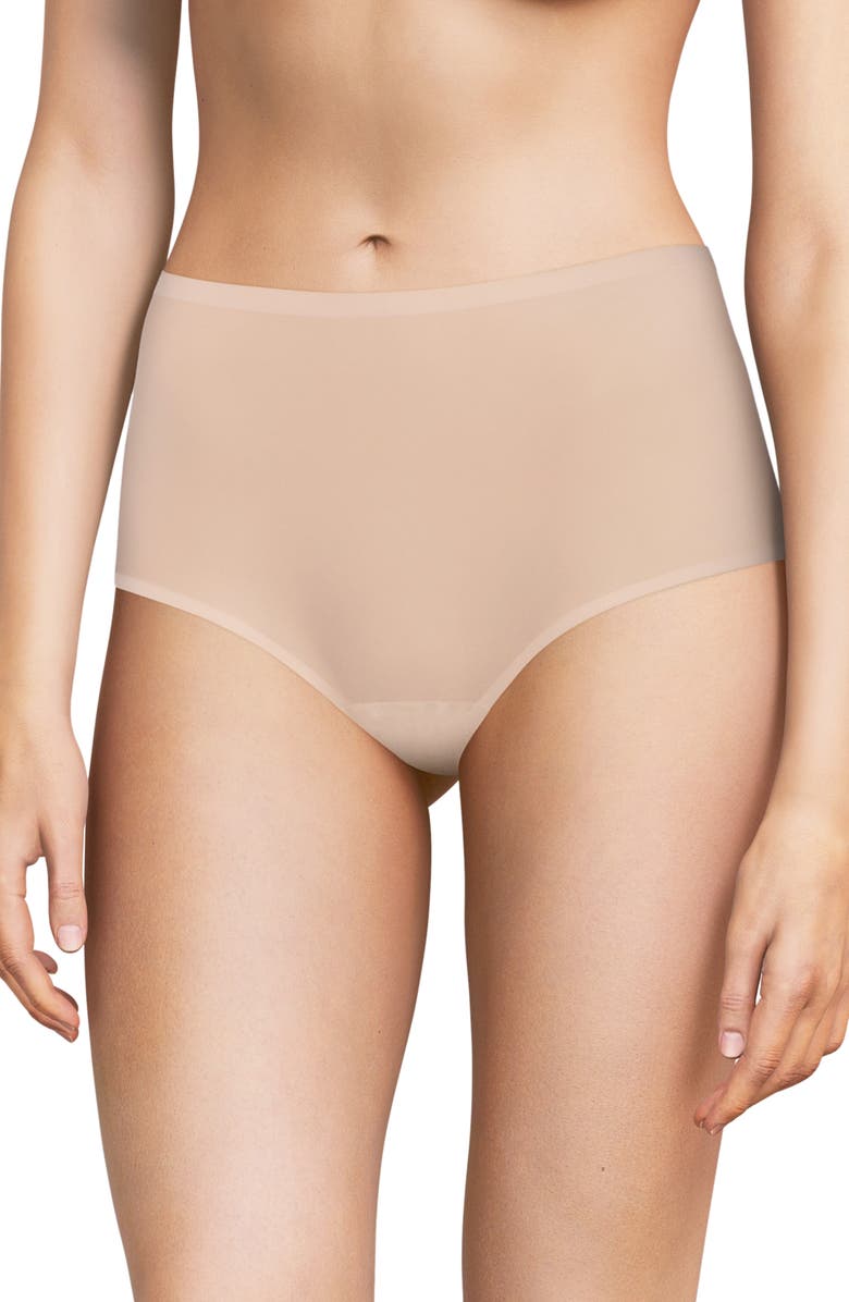 Best Color Underwear To Wear Under White Pants Chantelle Lingerie Soft Stretch High Waist Briefs, Main, Color, Rose Nude | Best Color Underwear To Wear Under White Pants