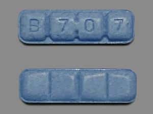 B707 Blue Xanax Bars: Basics, Side Effects, Addiction, Pictures, Reviews. B707 Blue Xanax Bars