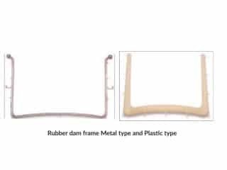 5 Instrument Used For Rubber Dam Placement Rubber Dam Frame (A) Metal Type (B) Plastic Type